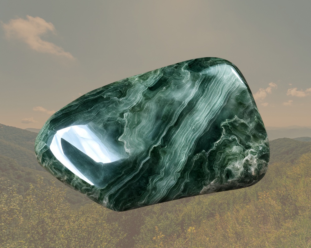 Seraphinite crystal